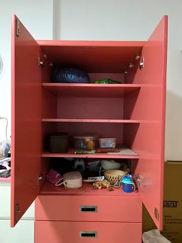 Custom made wardrobe pink color