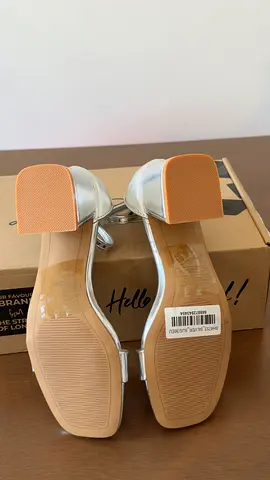 Silver Block Heel Sandals