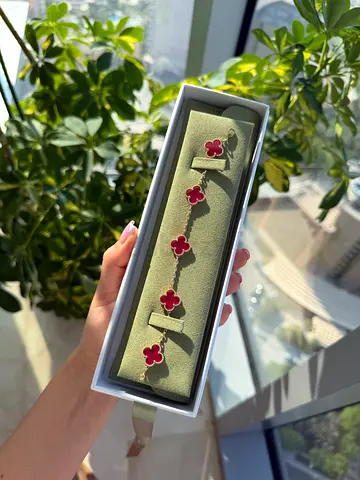 Van Cleef and Arpels Vintage Alhambra 5 Motifs Bracelet