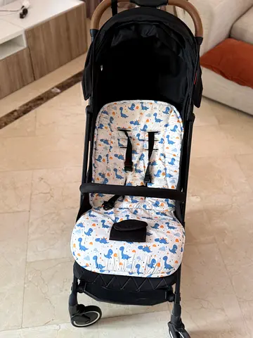 Lightweight single stroller with comfy seat liner (good condition)