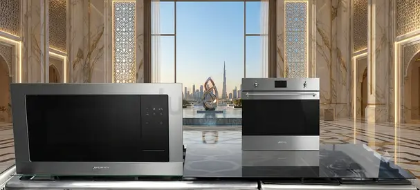 SMEG Latest Version Built-In Electric Oven & Microwave Set – Modern Kitchen Appliance