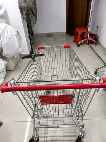 Used Metal Shopping Trolley / Supermarket Cart