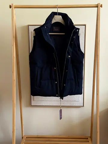 Loro Piana Men's Navy Puffer Vest (SUPER MASTER QUALITY)