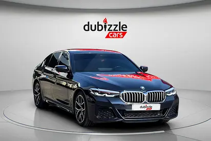 AED 1672/month | 2022 BMW 5-Series 520i M Sport | GCC Specs | Ref#529656