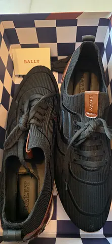 Bally men's black sneakers - size US 12, excellent condition
