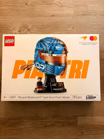 BARGAIN BRAND NEW LEGO 43017 EDITIONS MCLAREN MASTERCARD F1 TEAM OSCAR PIASTRI HELMET