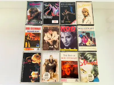 12 Rod Stewart Music Cassettes