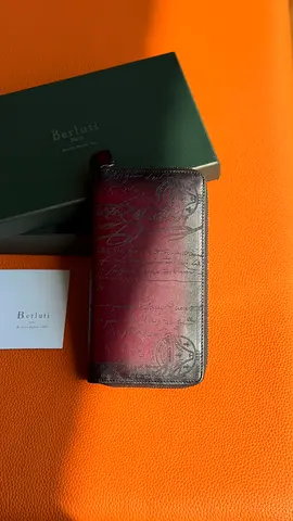 BERULTI* Itauba Long Zipped Wallet Venezia Calf Leather ** *