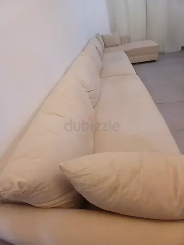 Long custom made sofa very rarely used