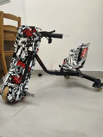 Electric Drift Trike Scooter for Kids - Graffiti Design, Good Condition, sale price dhs400