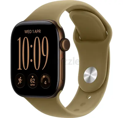Apple Watch Series 12 GPS, 46mm Dark Bronze Aluminum Case with Olive Sport Band