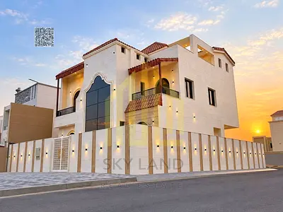 A distinguished corner villa for sale in Al Yasmeen, Ajman, featuring an exceptional location on 3 streets, providing greater privacy, easy access, mu