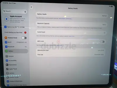 iPad (like new) - 100% Battery Health, Lightly Used