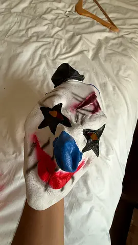 Used Scary Clown Mask - Halloween Costume Accessory