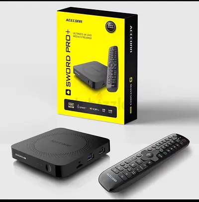 Aceconn Sword Pro+ 4K Android TV Media Streamer with Remote