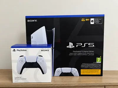 PS5 digital 1tb with extra controller