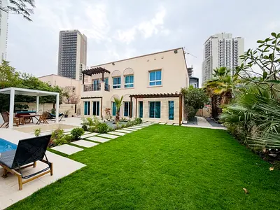 Artificial grass with steps and lights