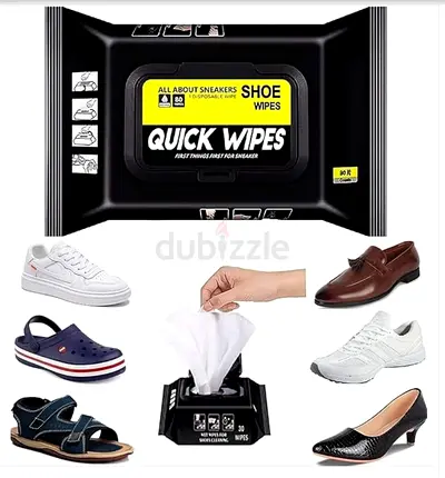 Quick Wipes Shoe Cleaning Wipes - Pack of 30