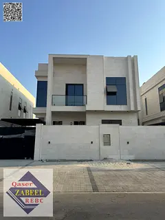 Modern villa for sale in Ajman with super deluxe finishes.