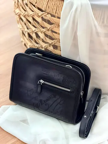 Berluti leather Massenger bag for men