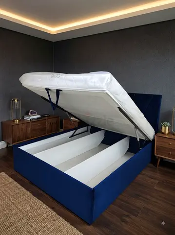 Hydraulic Storage King Size Bed Frame Available