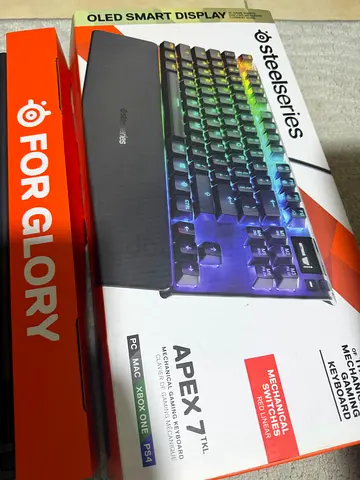 SteelSeries Apex 7 TKL Mechanical Gaming Keyboard used but not abuse