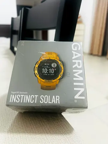 Garmin Instinct Solar Rugged GPS Smartwatch (Brand New Sealed) - Sunburst