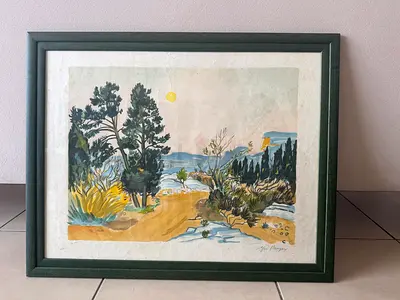Original Lithograph by French artist Yves Brayer