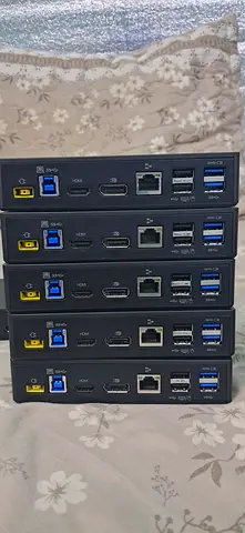 Lot of 5 USB-C Multiport Docking Stations (HDMI, USB3, Ethernet) - Used
