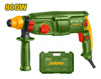 Jadever 800W Corded Rotary Hammer Drill Hilti with Case and Side Handle