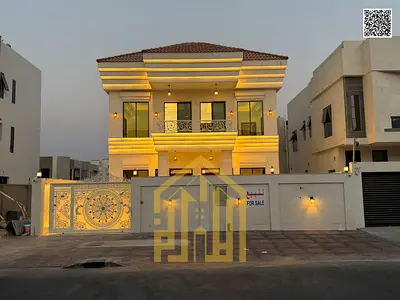 Classic-style villa for sale in Al Zahia, Ajman | Located on a main road | Large setback | 4 bedroo