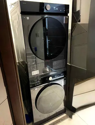 Samsung bespoke washer dryer set.