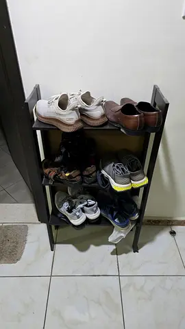 Wooden 3-Tier Shoe Rack
