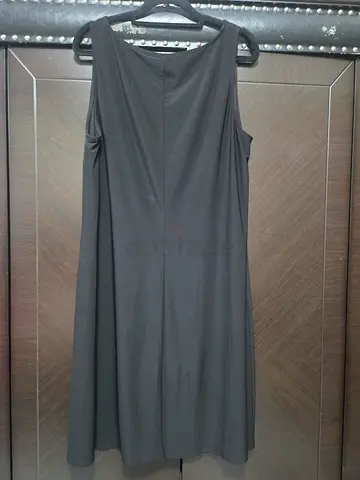 Basic black sleeveless dress - size L, excellent condition