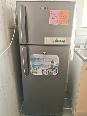 Used Beko Top Freezer Refrigerator - Grey, 2-Door