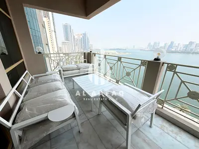 Furnished 3BHK | Sea View | All Master Rooms | Parking Free | Balcony | Built-in Wardrobes