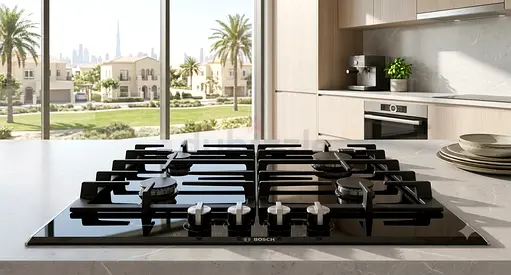 Bosch Built-In 4-Burner Gas Cooktop – Excellent Condition & Working