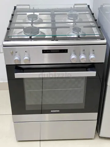 Siemens 4-Burner Gas Cooker with Oven - Stainless Steel