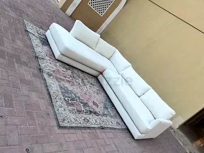 West Elm L shape Sofa Beige Excellent condition