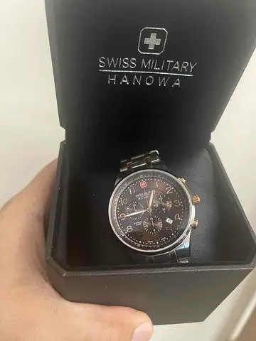 Swiss Military Hanowa men's chronograph watch in original box