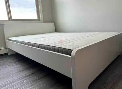 Ikea Askvol king size bed with ikea matress