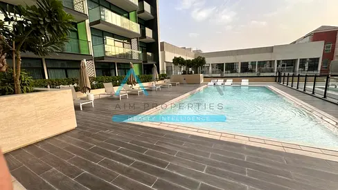 Spacious 2BR Apartment | Binghatti Emerald | Pool & Community View | Unfurnished