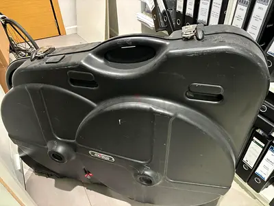 Hard Shell Bike Travel Case / Bicycle Transport Box - Good Condition SCICON