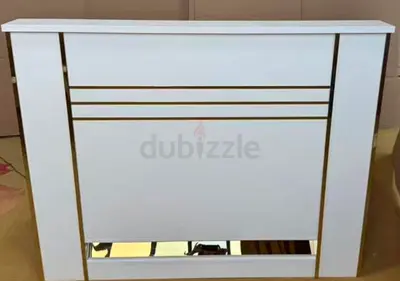 White Glossy Brand New Reception Counter For Sale Size 120Cm