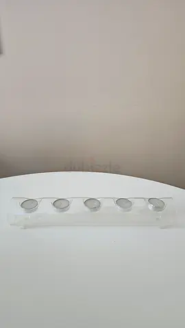 Glass candle holder 38cm
