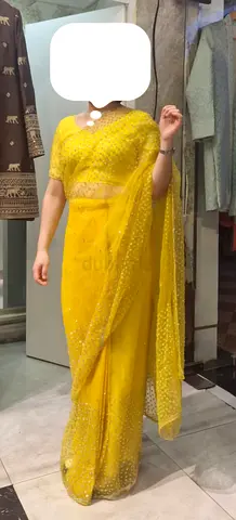Yellow Indian Saree
