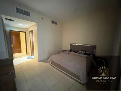 Annual Rental Fully Furnished Two Bedroom Apartment in Ajman One Towers with Two Master Bedrooms Laundry Room Storage Room Sea View Balcony Parking Gy