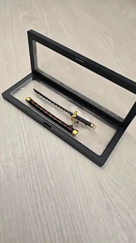 Authentic Demon Slayer Katana Miniature from Thailand with Display Caseسيف أنمي مصغر أصلي مستورد من