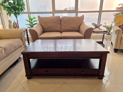 Solid Wood Lift-Top Coffee Table with Storage