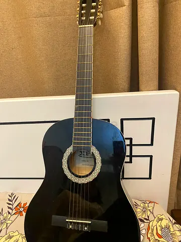 Classical Acoustic Guitar Black Finish
